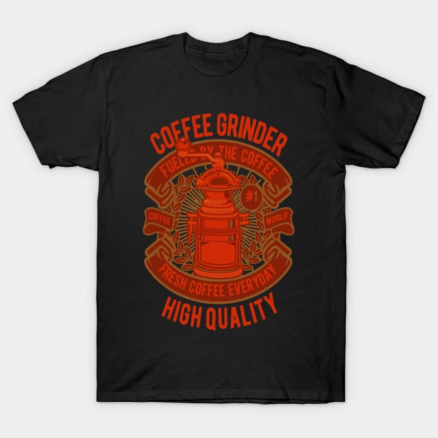 Coffee Grinder T-Shirt by AthharAttireCo